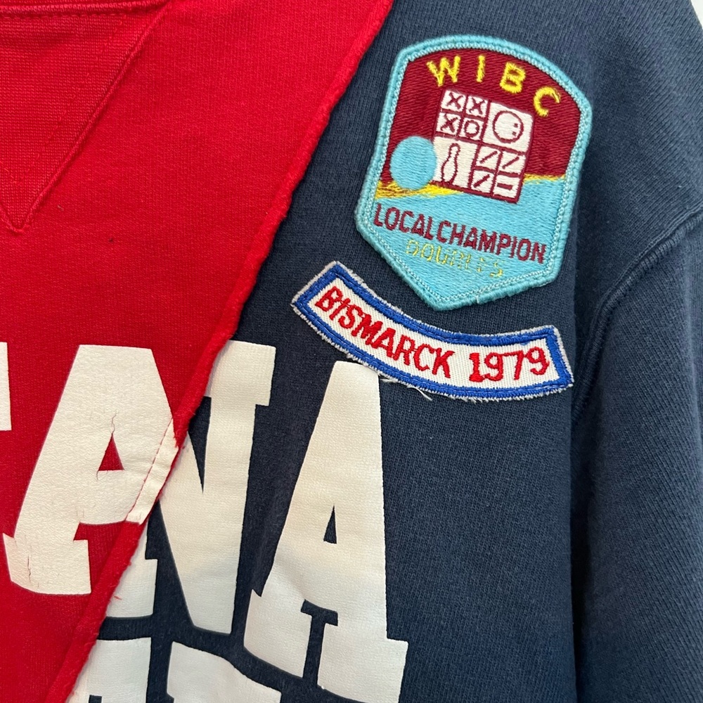 Riley transfer student split vintage Crewneck Patches, U of Utah / Montana state - Picture 6 of 9